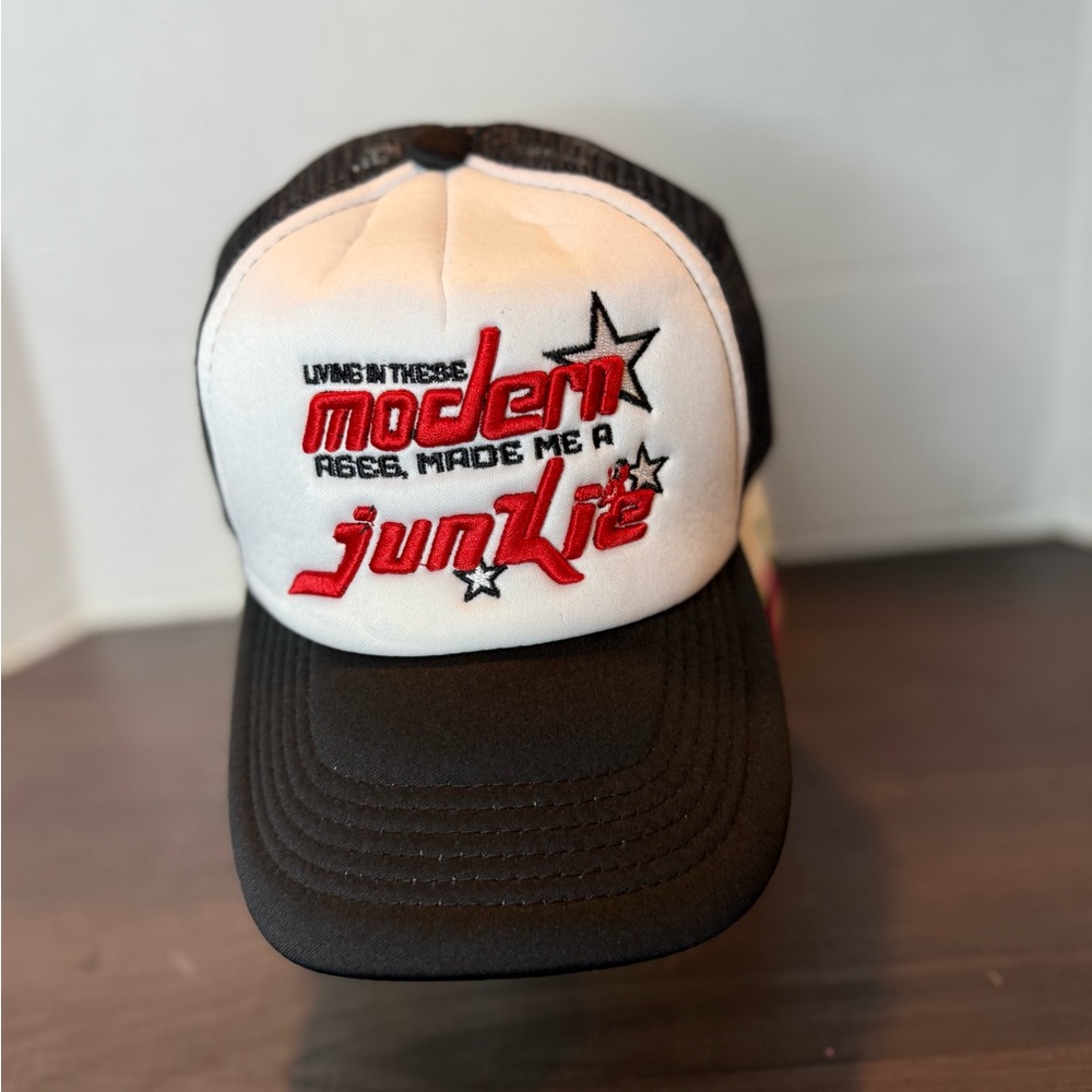 Modern Junkie Black and White Cap
